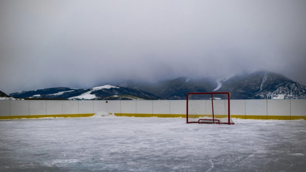 Ice rink beneath the mountains
Photo via Unsplash 